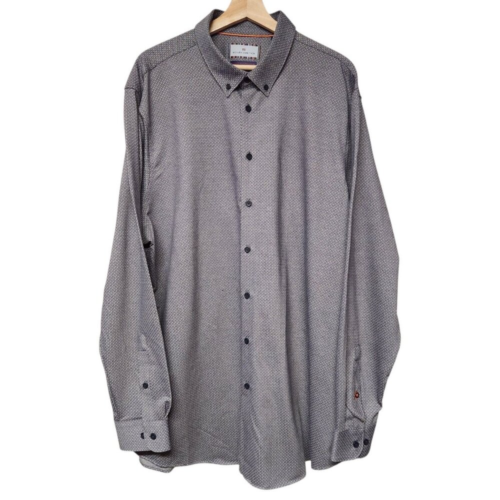 Modern Ambition Men's XXL 18 Delightfully Technical Long Sleeve Gray Black